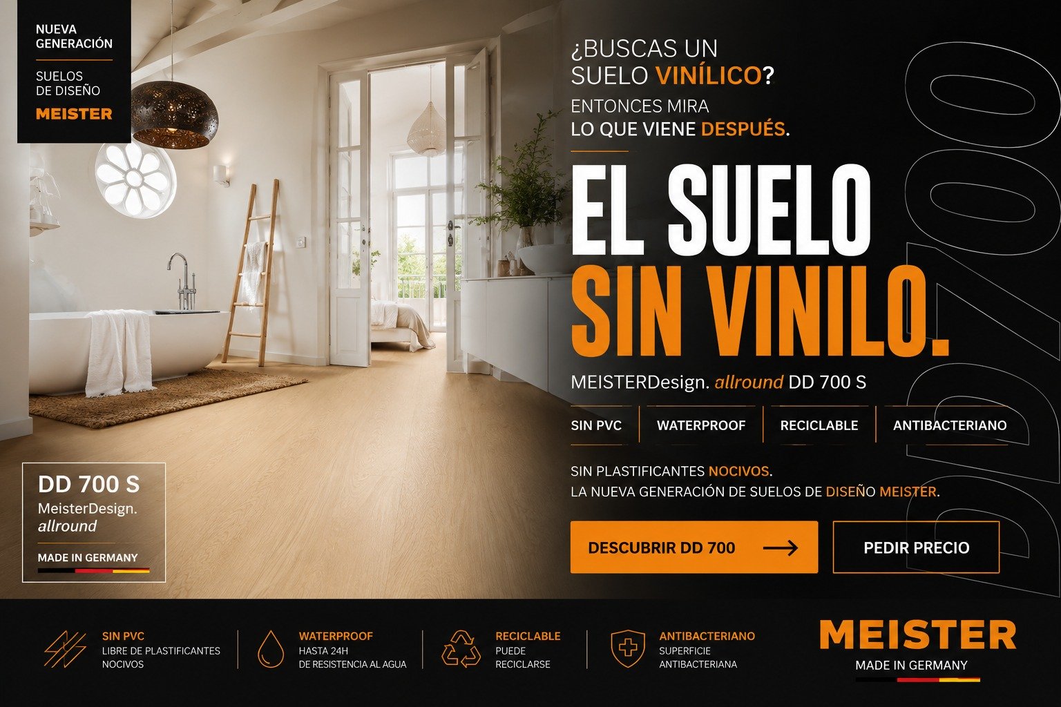 MEISTERDesign allround DD 700 S, suelo de diseño sin PVC en MEISTER El Hierro